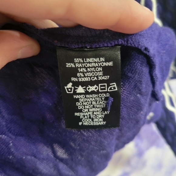 NIC+ZOE Women's Rare Raised Convertible Draped Linen Cardigan Sweater Size XL - Picture 7 of 9